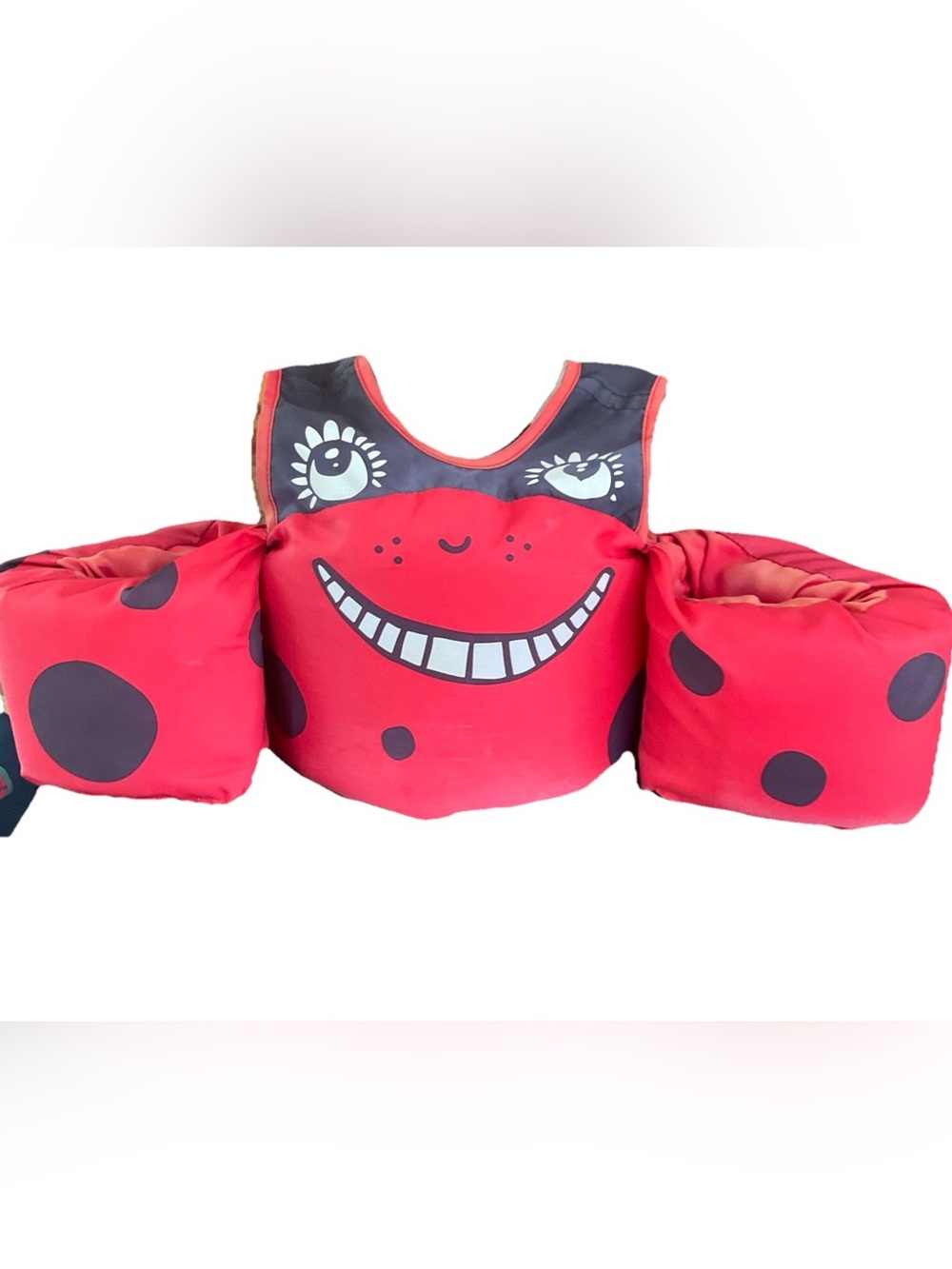 Body Glove Red Lady Bug Life Vest w/arm Flotation Devices for child 30-50lbs